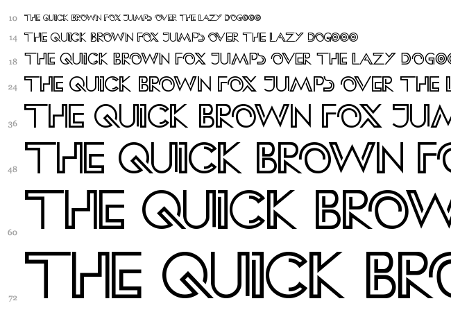 HFF Clip Hanger font waterfall
